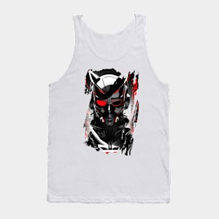 Robotic Cyber - Black and Red Tank Top